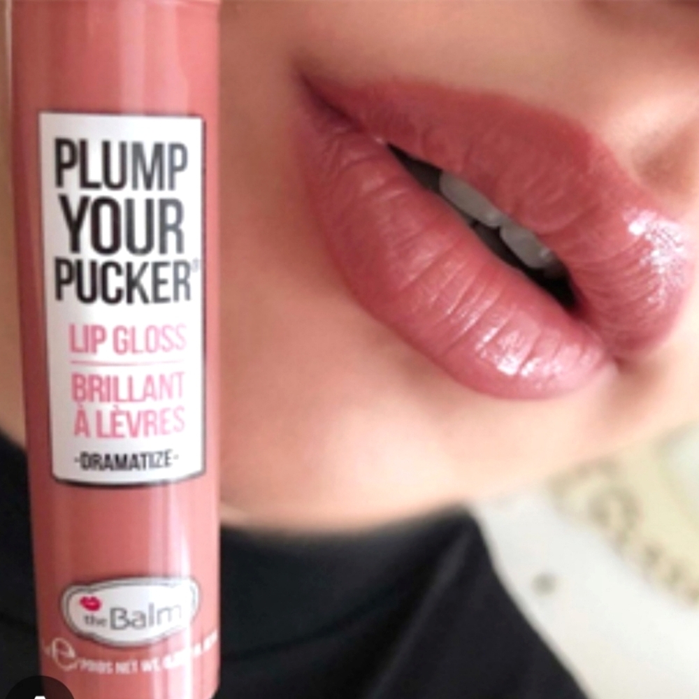NIB theBalm Plump Your Pucker Lip Gloss DRAMATIZE